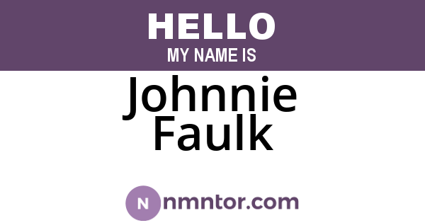 Johnnie Faulk