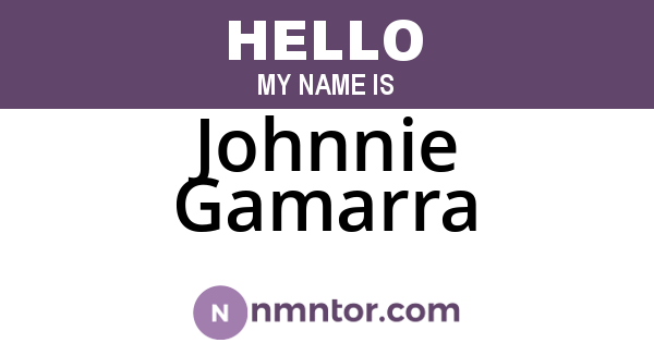 Johnnie Gamarra