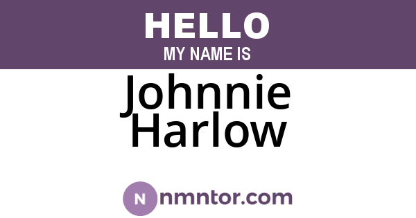 Johnnie Harlow
