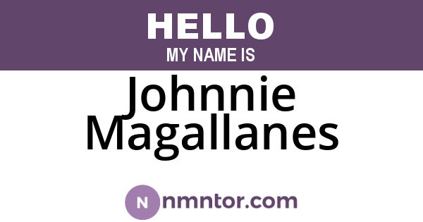 Johnnie Magallanes