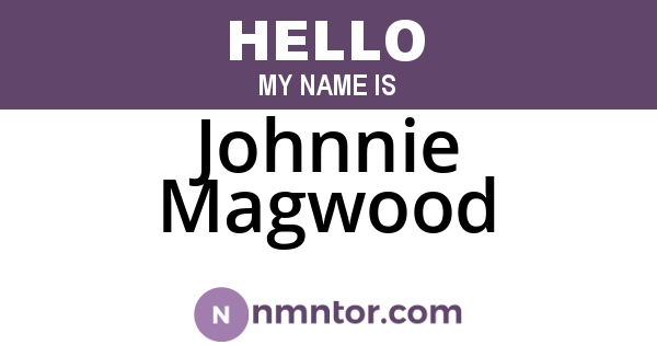 Johnnie Magwood