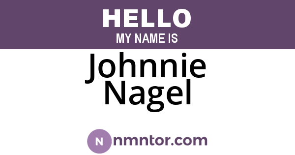 Johnnie Nagel