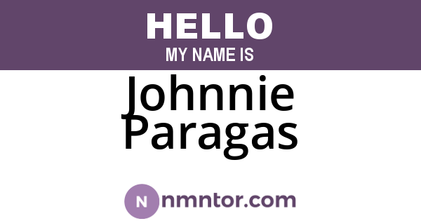 Johnnie Paragas