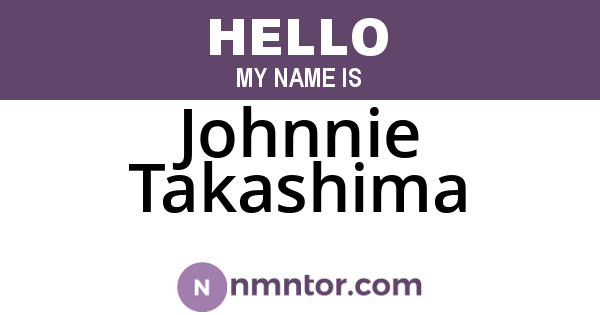Johnnie Takashima