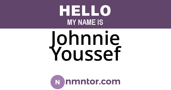 Johnnie Youssef