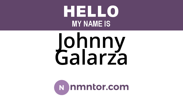 Johnny Galarza