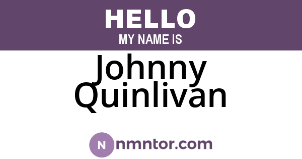 Johnny Quinlivan