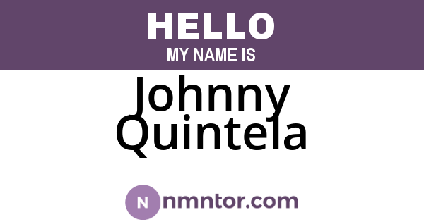 Johnny Quintela