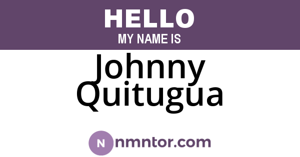 Johnny Quitugua