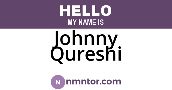 Johnny Qureshi