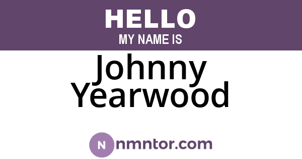 Johnny Yearwood