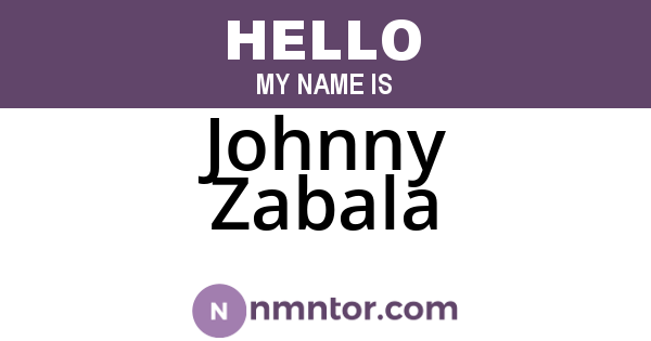 Johnny Zabala