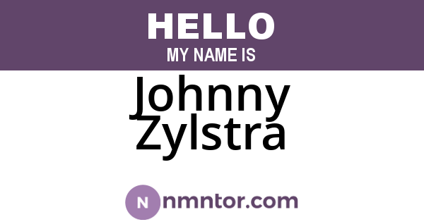Johnny Zylstra