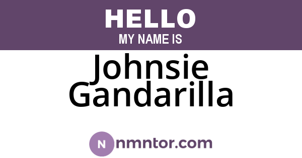 Johnsie Gandarilla