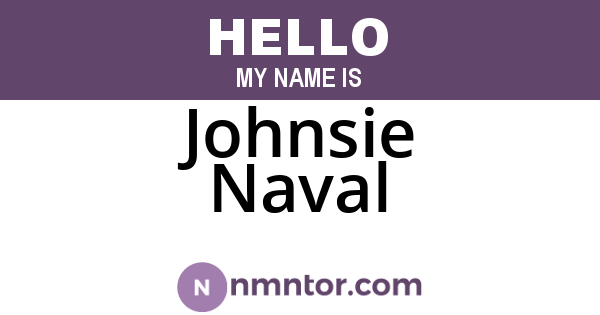Johnsie Naval
