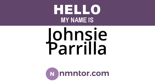 Johnsie Parrilla