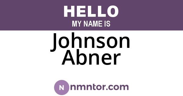 Johnson Abner