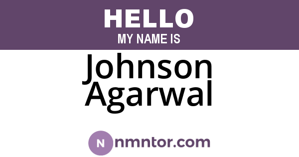 Johnson Agarwal