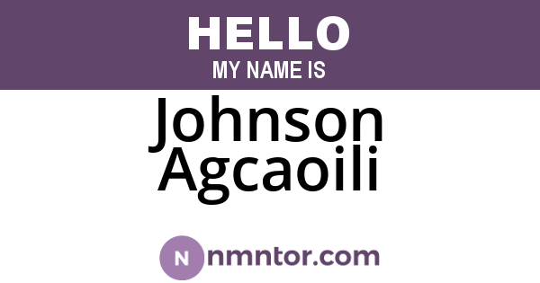 Johnson Agcaoili