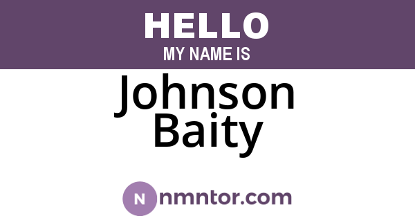 Johnson Baity