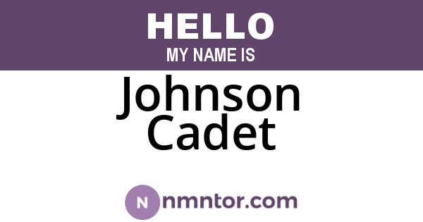 Johnson Cadet