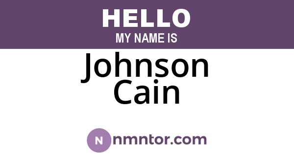 Johnson Cain