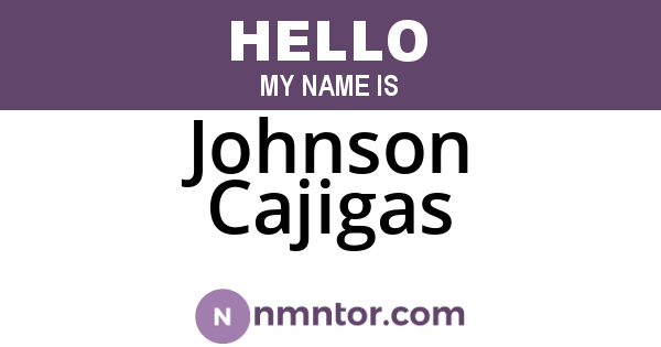 Johnson Cajigas