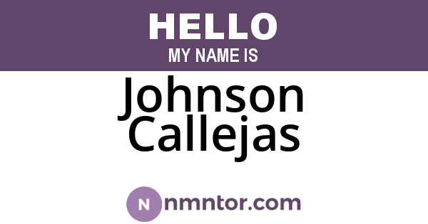 Johnson Callejas