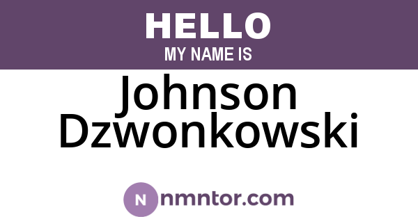 Johnson Dzwonkowski