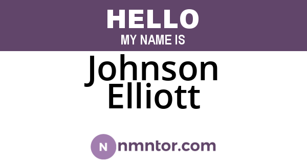 Johnson Elliott