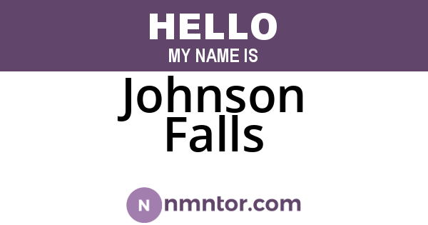 Johnson Falls