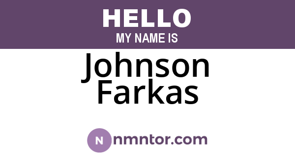 Johnson Farkas