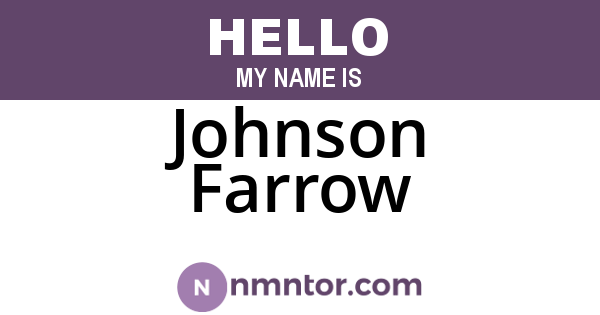 Johnson Farrow