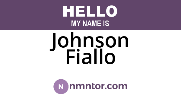 Johnson Fiallo