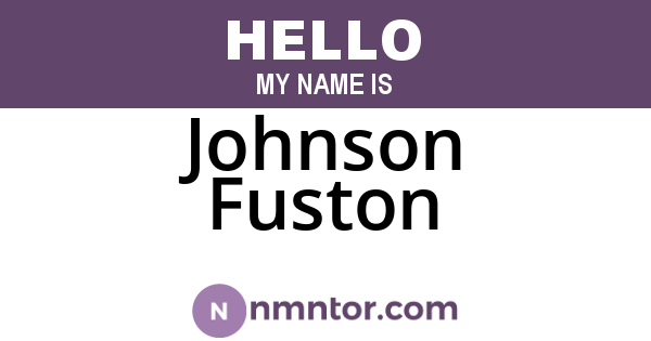 Johnson Fuston