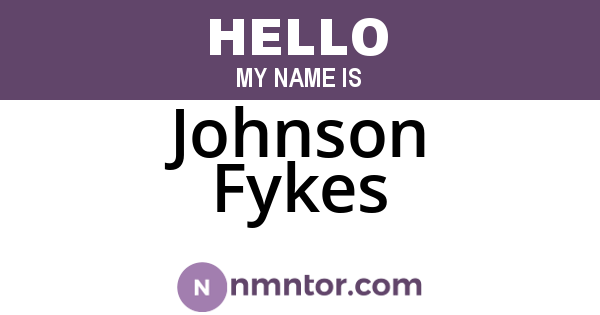 Johnson Fykes