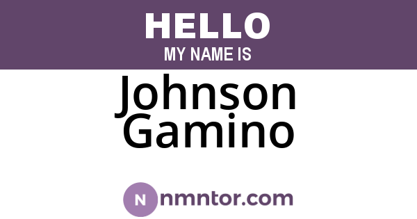 Johnson Gamino