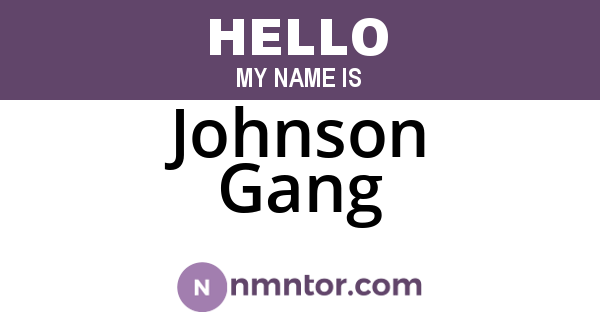 Johnson Gang