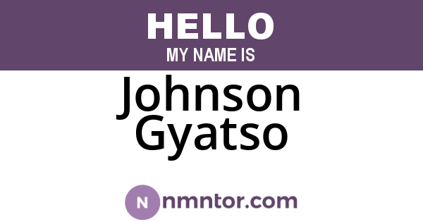 Johnson Gyatso