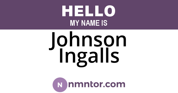 Johnson Ingalls