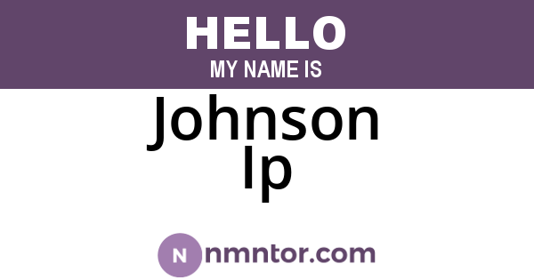 Johnson Ip