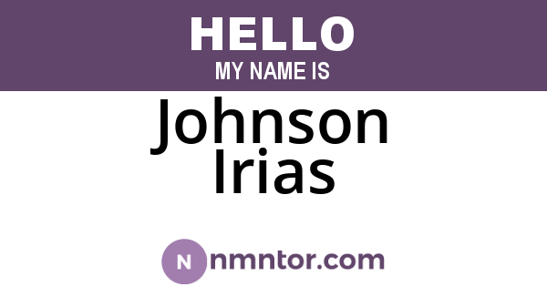 Johnson Irias