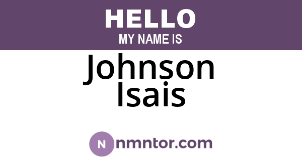 Johnson Isais