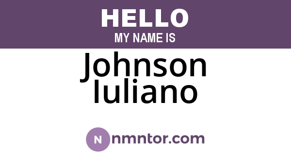 Johnson Iuliano