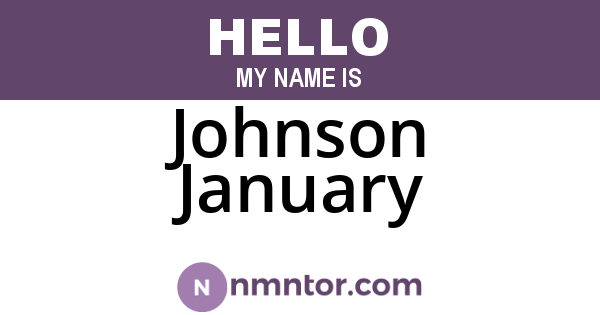 Johnson January