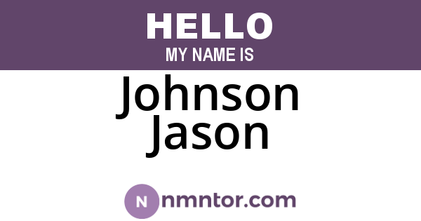 Johnson Jason