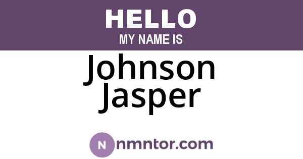 Johnson Jasper