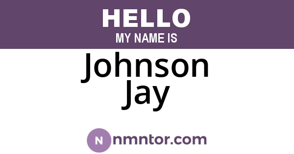 Johnson Jay
