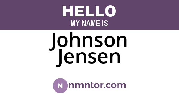 Johnson Jensen