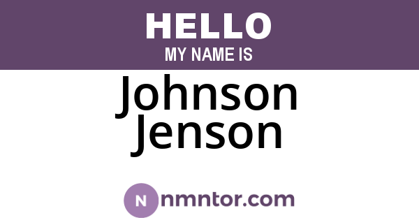 Johnson Jenson